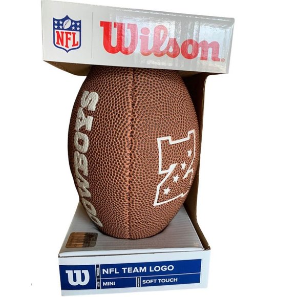 NFL Dallas Cowboys NEW Mini Wilson Football 10" New in Orig Box - Picture 3 of 3